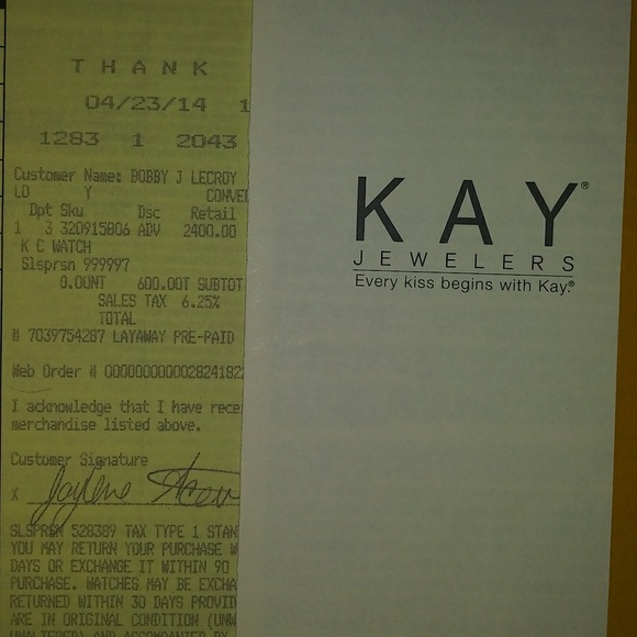 SOLD**** KC Diamond Watch Stainless Steel - Picture 4 of 6